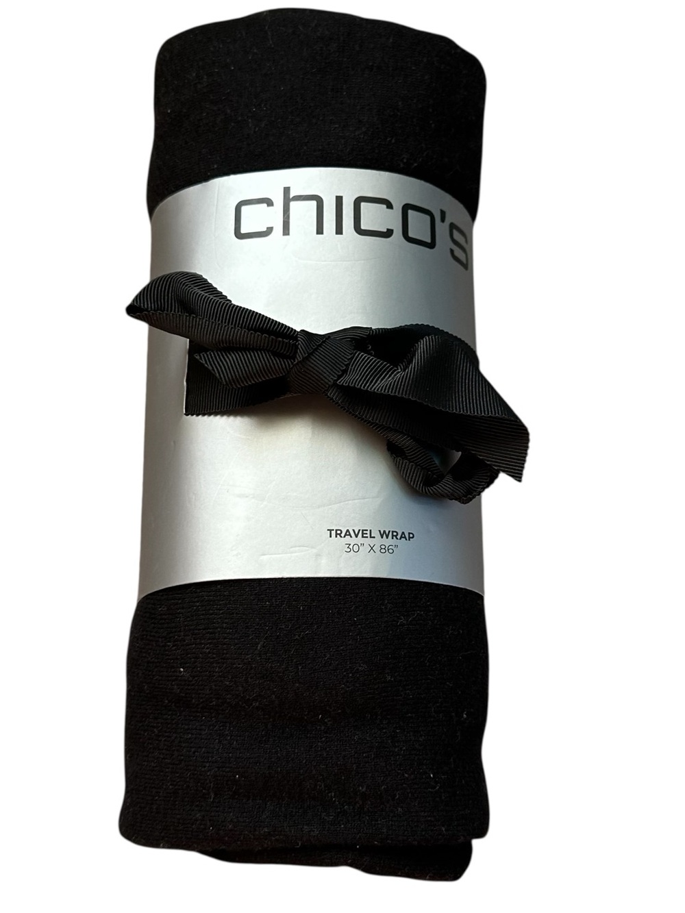 Chico’s NWT Travel Wrap Black Bling